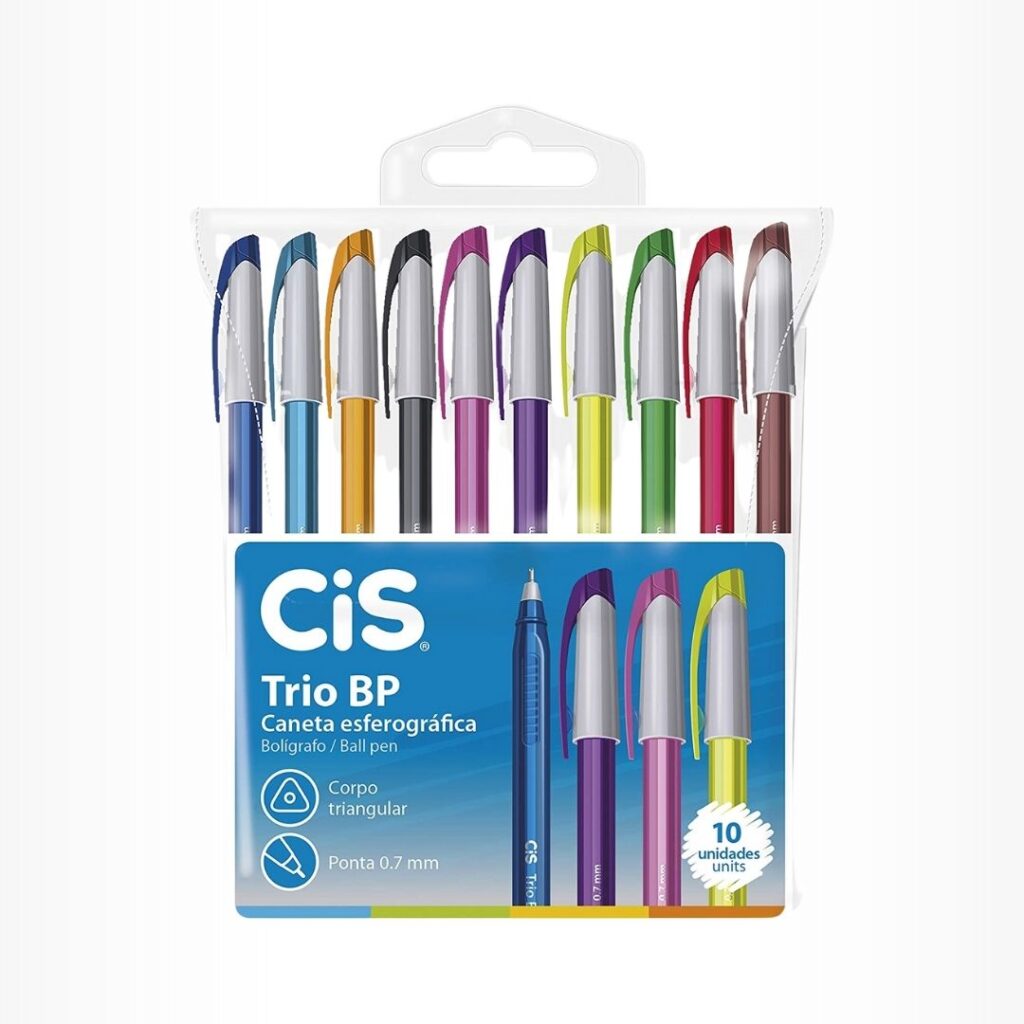 conjunto de canetas coloridas