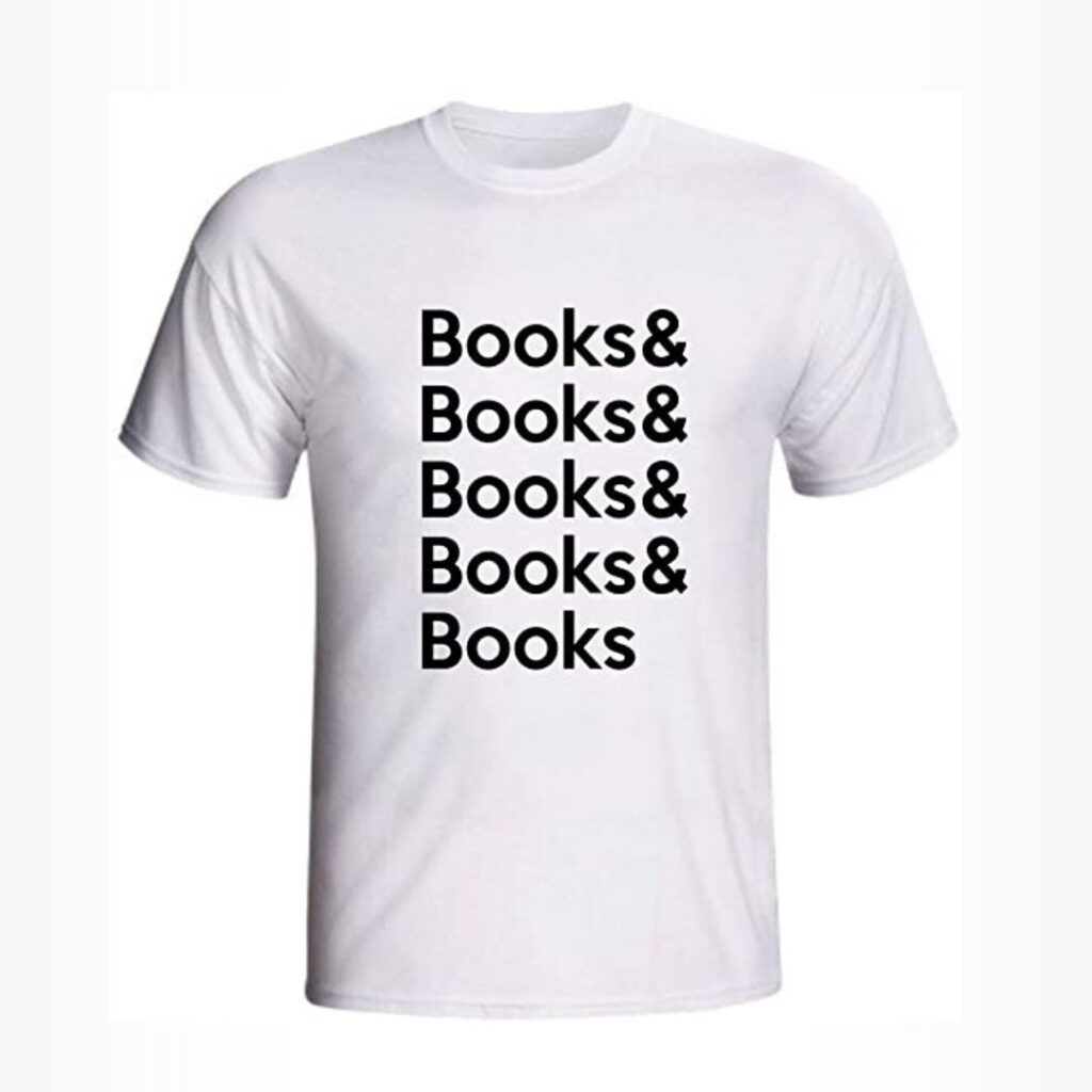 camisa de livro